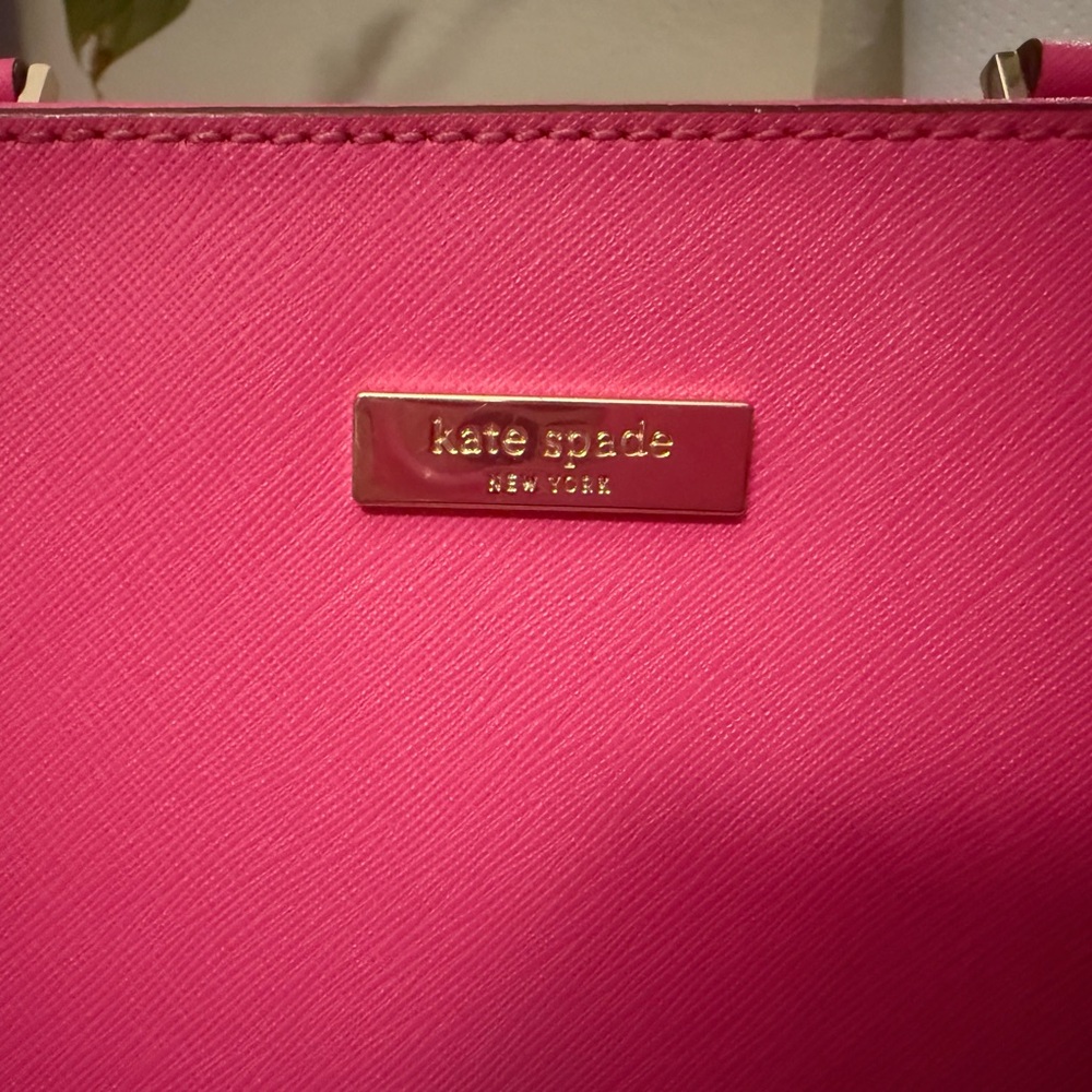 👜 Kate Spade New York Saffiano Leather Tote – Hot Pink 💖 - Picture 3 of 14